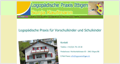 Desktop Screenshot of logopraxisittigen.ch